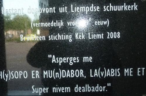 Informatiebord van de Stichting Kèk Liemt